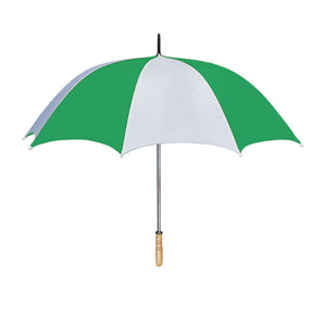 60" Arc Golf Umbrella - White With Green