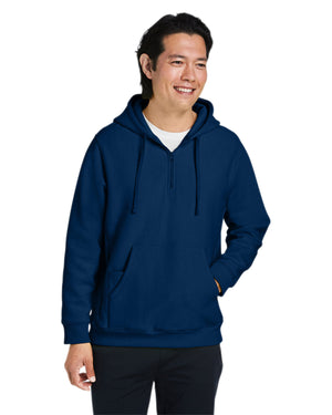 Team 365 Unisex Zone HydroSport™  Heavyweight Quarter-Zip Hooded Sweatshirt