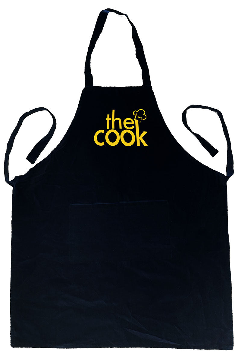 Large Cotton Apron - Black - CM1067