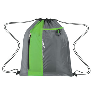 Sports Pack With Clear Pocket - Gray With Lime