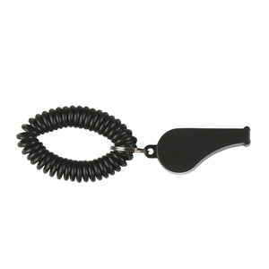 Whistle With Coil - Black