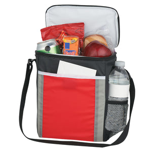 Café Kooler Bag - Black With Red