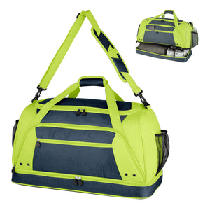 Rockfest Drop-Bottom Duffel Bag (Lime)