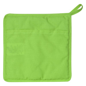 Quilted Cotton Canvas Pot Holder - Lime Green