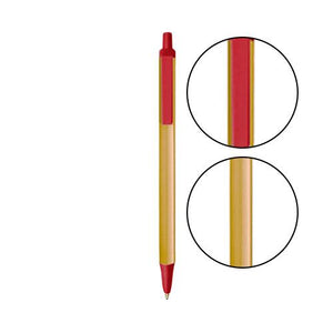 Cream BIC® Clic Stic® Pen - Cream With Red