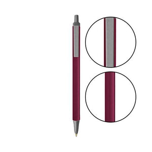 Burgundy BIC® Clic Stic® Pen - Burgundy With Silver