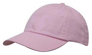 Washed Chino Twill Cap - Pink