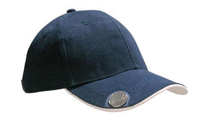 BHC Golf Cap Magnetic Marker - Custom Embroidered - Navy With Stone