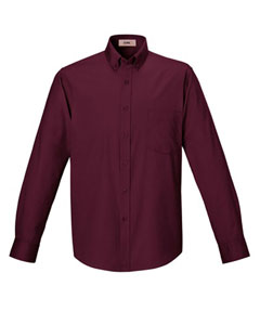 Core 365 Operate Long Sleeve Twill Shirt (Men's) AC88193 (BURGUNDY)