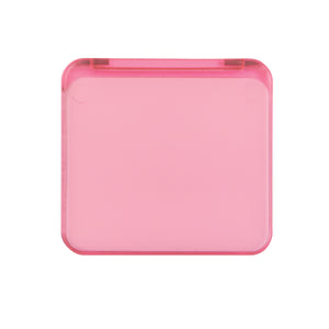 Dual Magnification Folding Mirror - Translucent Pink