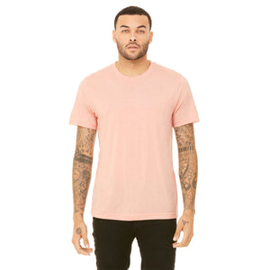 Bella + Canvas Unisex Heather CVC T-Shirt - Heather Peach