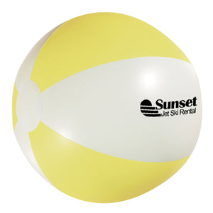 16" Beach Ball - HT_750 - White with Yellow