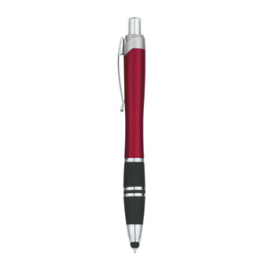 Tri-Band Pen With Stylus - Red