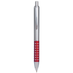 The Vegas Pen - Silver With Red