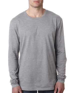 Next Level Apparel Men's Cotton Long-Sleeve Crew