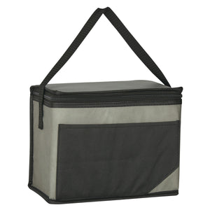 Non-Woven Chow Time Kooler Bag - Black With Gray