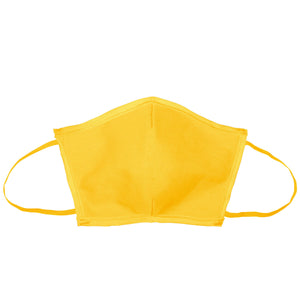 Flat Fold Canvas Face Mask With Elastic Loops - Daffodil