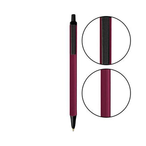 Burgundy BIC® Clic Stic® Pen - Burgundy With Black