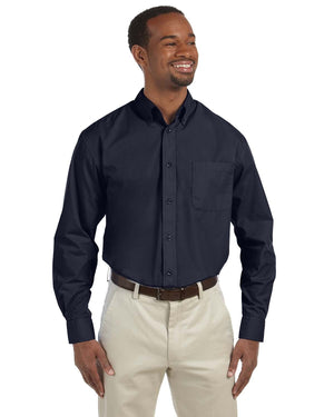 Harriton Men's Tall Essential Poplin