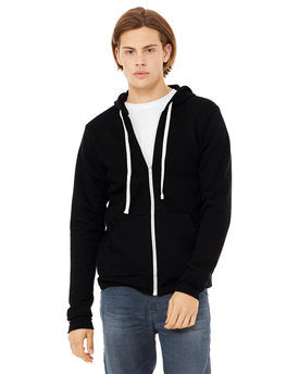 Bella + Canvas Unisex Triblend Sponge Fleece Full-Zip Hoodie