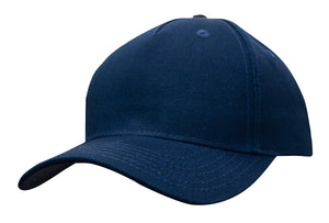 5 Panel Cotton Twill Cap - Navy