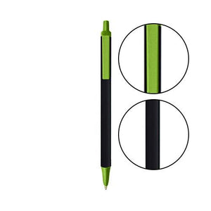 Black BIC® Clic Stic® Pen - Black With Metallic Green