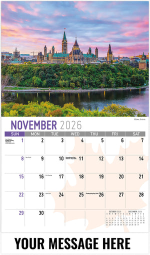 Scenes of Canada - 2026 Promotional Calendar