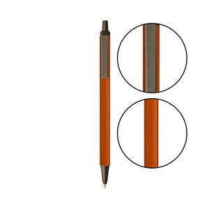 Metallic Orange BIC® Clic Stic® Pen - Metallic Orange With Espresso