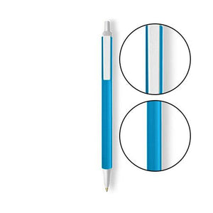 Blue BIC® Clic Stic® Pen - Blue With White