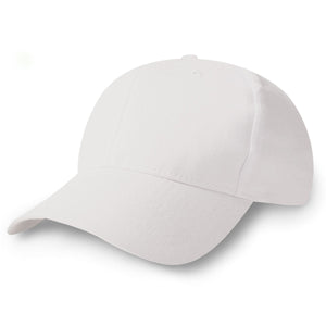 Constructed Mid Weight Brushed Cotton Twill Cap - White