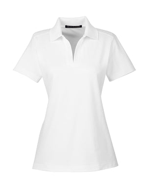 CrownLux Performance™ Ladies' Plaited Polo - White