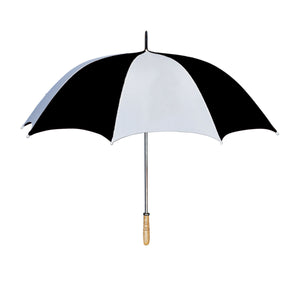 60" Arc Golf Umbrella - White With Black