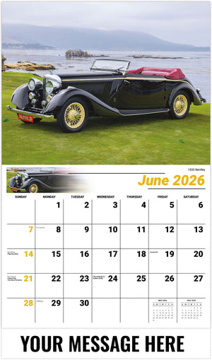 Classic Cars - 2026 Promotional Calendar