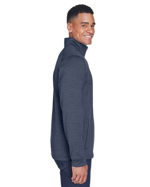 Devon & Jones Men's Newbury Mélange Fleece Quarter-Zip