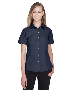 Harriton Ladies' Barbados Textured Camp Shirt