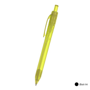 Oasis Recycled Bottle Pen - HT_660 - TRANS YELLOW WITH BLACK