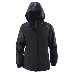 Core365 Climate Lined Waterproof Jacket - Women's AC78185 (Black)