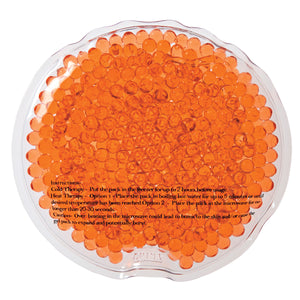 Small Round Gel Beads Hot/Cold Pack - Orange