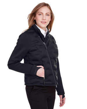 North End Ladies' Loft Pioneer Hybrid Bomber Jacket