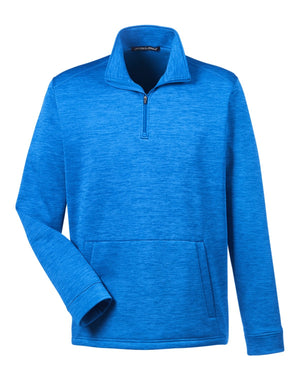 Devon & Jones Men's Newbury Mélange Fleece Quarter-Zip