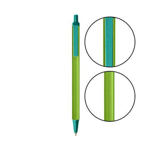 Metallic Green BIC® Clic Stic® Pen - Metallic Green With Teal