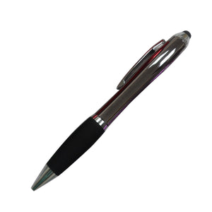 Savoy Plastic Twist Action Pen with PDA Stylus - CM1106 - Gun Metal