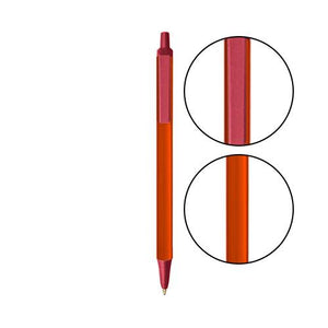 Orange BIC® Clic Stic® Pen - Orange With Metallic Red