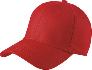 NEW ERA® Structured Stretch Cotton Cap - Custom Embroidered - NE1000 (Red)