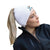 Acrylic Beanie with elasticized Ponytail opening