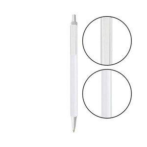 White BIC® Clic Stic® Pen - White With White