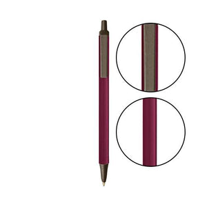 Burgundy BIC® Clic Stic® Pen - Burgundy With Espresso