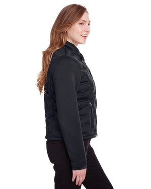 North End Ladies' Loft Pioneer Hybrid Bomber Jacket