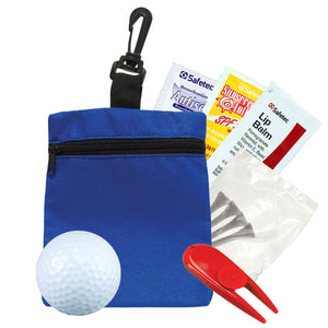 Golf and Suncare in a Bag Gift Set - Royal Bag and Red Divot Tool