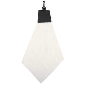 Triangle Fold Golf Towel - White